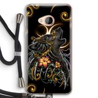 Huilende Wolf: HTC U Play Transparant Hoesje met koord