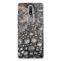 Nokia 2.4 | TPU Hoesje | Krokodillenprint