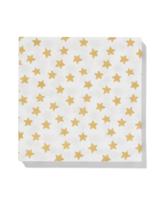 HEMA Servetten 33x33 papier sterren (goud)