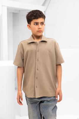 Malelions Junior Ribbed Script Shirt Kids Groen - Maat 164 - Kleur: Groen | Soccerfanshop