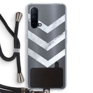 Marmeren pijlen: OnePlus Nord CE 5G Transparant Hoesje met koord