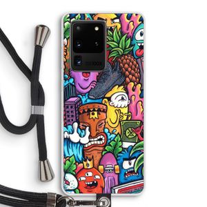 Vexx Mixtape: Samsung Galaxy S20 Ultra Transparant Hoesje met koord