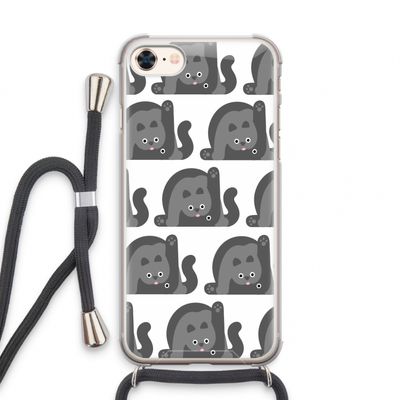 Cats: iPhone 7 Transparant Hoesje met koord
