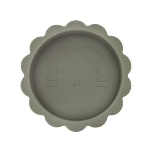Dutsi - Welpje Serie - Siliconen Babykommetje met Leeuwen Ontwerp - 350ml - Sage