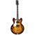 Epiphone USA Collection Casino LH Vintage Burst linkshandige semi-akoestische gitaar met hard case