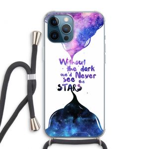 Stars quote: iPhone 12 Pro Max Transparant Hoesje met koord