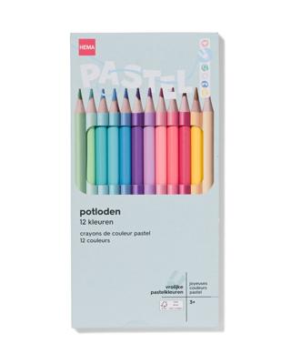 HEMA Kleurpotloden pastel - 12 stuks