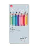 HEMA Kleurpotloden pastel - 12 stuks