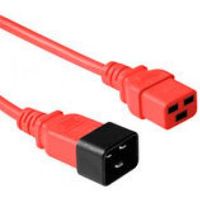 ACT Netsnoer C19 - C20 rood 1,8 m