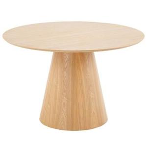 Giga Meubel - Eettafel Rond - Naturel - 120x120x75cm - Fynn