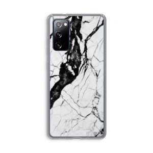 Witte marmer 2: Samsung Galaxy S20 FE / S20 FE 5G Transparant Hoesje