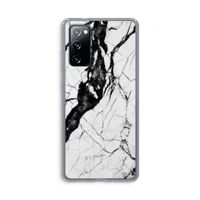Witte marmer 2: Samsung Galaxy S20 FE / S20 FE 5G Transparant Hoesje