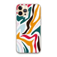 Colored Zebra: iPhone 13 Pro Max Transparant Hoesje