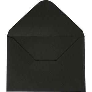Creativ Company 217012 envelop C6 (114 x 162 mm) Zwart 10 stuk(s)
