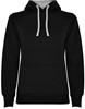 Roly RY1068 Women´s Urban Hooded Sweatshirt - Black 02/Heather Grey 58 - XL