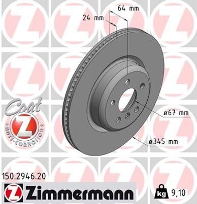 Remschijf COAT Z 150294620