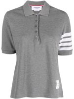 Thom Browne polo à 4 bandes signature - Gris - thumbnail