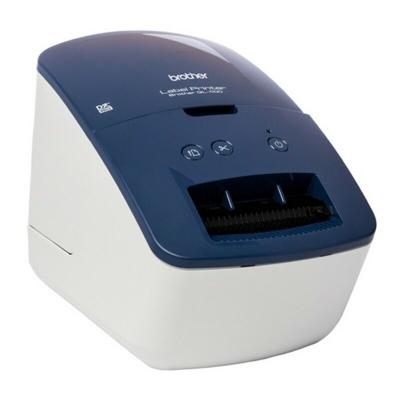 Labelprinter Brother QL600BXX1 300 dpi 71 mm/s USB 2.0 Blauw Wit Zwart Blauw/Wit