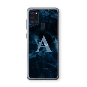 Midnight Marble: Samsung Galaxy A21s Transparant Hoesje