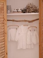 Feestelijke babyset: jurk, pofbroek en haarband wit - thumbnail