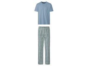 Heren pyjama (S (44/46), Blauw)