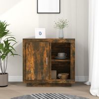 Dressoir 80x40x75 cm gerookt eikenkleurig - thumbnail