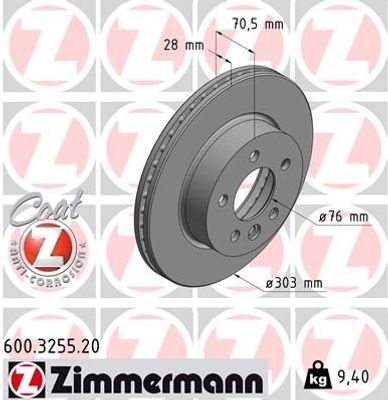 Remschijf Coat Z 600325520