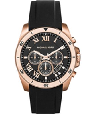 Horlogeband Michael Kors MK8436 Silicoon Zwart 24mm