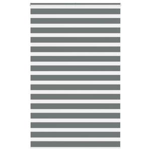 VidaXL Zebra rolgordijn 140x230 cm stofbreedte 135,9 cm donkergrijs
