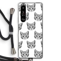 Kitten: Sony Xperia 1 III Transparant Hoesje met koord