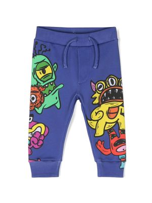 DSQUARED2 KIDS pantalon de jogging à imprimé graphique - Violet DSQUARED2 KIDS pantalon de jogging à imprimé graphique - Violet