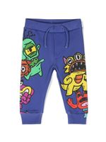 DSQUARED2 KIDS pantalon de jogging à imprimé graphique - Violet - thumbnail