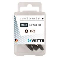 Witte phillips bit MAXX Impact [3x] - 1/4&apos;&apos; - PH 1 - 38mm