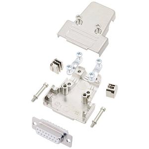 encitech TRI-M-15-DMS-W-K 6355-8039-12 D-sub female connectorset 180 ° Aantal polen: 15 Soldeerkelk 1 stuk(s)