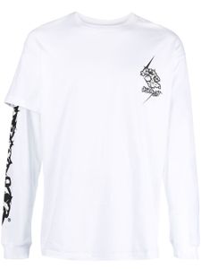 ACRONYM t-shirt à manches asymétriques - Blanc