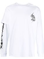 ACRONYM t-shirt à manches asymétriques - Blanc - thumbnail