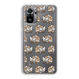 Slapende poes: Xiaomi Redmi Note 10S Transparant Hoesje