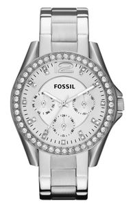 Fossil ES3202 Dameshorloge Riley met kristalen 38 mm
