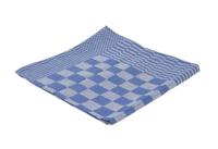 Theedoek blok 65x65cm blauw 6 stuks