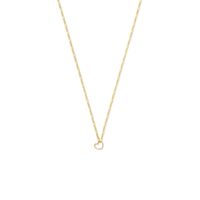 Ketting Open Hartje Figaroschakel geelgoud 42 cm Ketting Open Hartje Figaroschakel geelgoud 42 cm