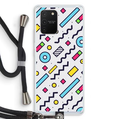 8-bit N°8: Samsung Galaxy S10 Lite Transparant Hoesje met koord