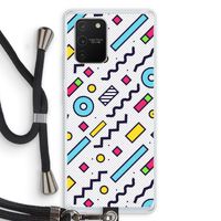 8-bit N°8: Samsung Galaxy S10 Lite Transparant Hoesje met koord