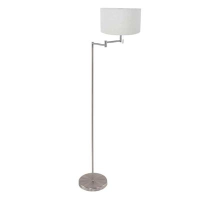 Steinhauer VloerlampBella metaal met kap wit - 3878ST