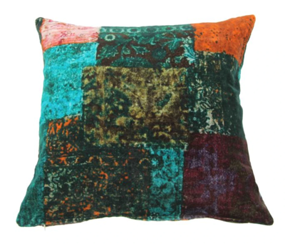 Kussen fluweel print 50x50cm in 2 kleuren.