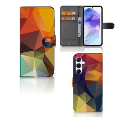 Samsung Galaxy A55 | Book Case | Polygon Color | Portemonnee hoesje Samsung Galaxy A55 | Book Case | Polygon Color | Portemonnee hoesje