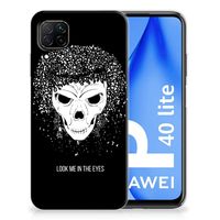 Silicone Back Case Huawei P40 Lite Skull Hair - thumbnail