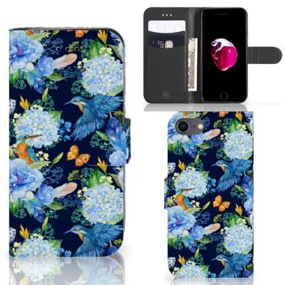 Telefoonhoesje | Met pasjeshouder | voor iPhone 7 | 8 | SE (2020) | SE (2022) IJsvogel