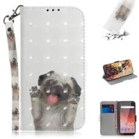 3D gekleurde tekening hond patroon horizontale Flip lederen case voor Nokia 1 Plus met houder & card slots & portemonnee 3D gekleurde tekening hond patroon horizontale Flip lederen case voor Nokia 1 Plus met houder & card slots & portemonnee