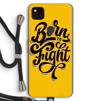 Born to Fight: Pixel 4a 5G Transparant Hoesje met koord