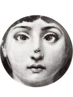 Fornasetti assiette imprimée - Noir